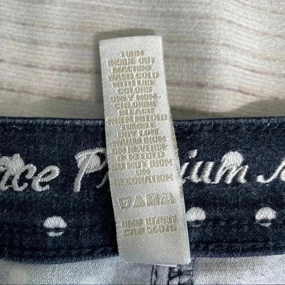 Girls Justice White Polka Dot Blue Jeans Sz 16 1/2 - Picture 10 of 15